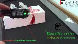 Equality series 520nm 50mW, 532nm 300mW, 635NM 400mW Mini Portable Jetlasers