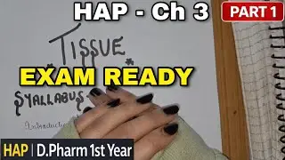 HAP Chapter 3 &ndash; Tissues D.Pharm 1st Year | Exam-Oriented Notes + PDF | Easy Hinglish Explanation
