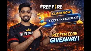 🔴🔥 FREE FIRE REDEEM CODE GIVEAWAY LIVE | ANGELIC PANT GIVEAWAY 🎁 | FF LIVE TODAY | SHIV BOSS YT