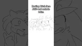 Resting bitch face AND and asshole voice #sonic #sonicthehedgehog #animatic
