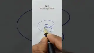 SR Short Signature #shorts #signature #satishcalligraphy
