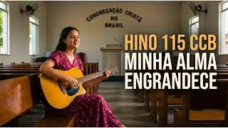 Minha alma engrandece - Hino 115 CCB - Hino Cantado COM LETRA