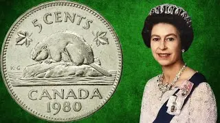 Канадская монета 5 центов Елизаветы II 1989 года | у этой монеты богатая история