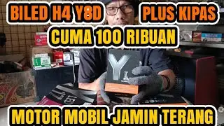 Mini projie H4 Y8D 1pcs lampu utama motor mobil || ATM