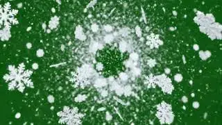 Snow Spiral Vortex ❄️ Rotating Snow Green Screen Effect (Loop) 01