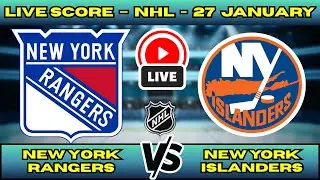 🔴 LIVE: NY Rangers at NY Islanders | NHL Scoreboard | Jan 28 | Battle of New York