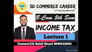 BCOM Tax Lecture 1(Introduction)