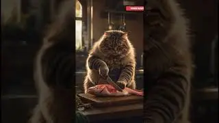 The Fat Tabby Chef | Ultra-Cinematic Cat Cooking Scene