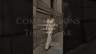Colour combination that speak luxury 👜#ytshorts #outfitideas #luxurylifestyle #luxuryoutfits #shorts