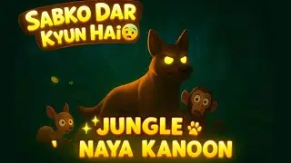 Jungle Ka Naya Kanoon 🐾 | Suspenseful Hindi Moral Story for Kids | Tiny Tales Hindi 2025