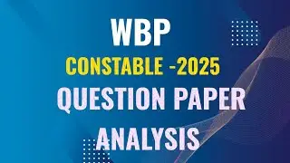 THE WBP CONSTABLE (30/11/25) Question Paper Analysis / WBP Answer Key