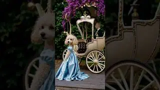 Cinderella｜Fairy Tale #shorts #cinderella #fairytales #lovestory #dogs #carriage #poodle #car