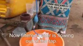 Demonstration Tulip Water Filter Mozambique