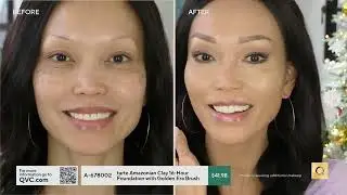 tarte Amazonian Clay 16-Hour Foundation with Golden Era Brush on QVC