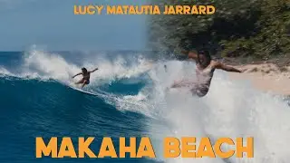 WARNING SURF ADVISORY BRINGS OVERHEAD SURF TO MAKAHA BEACH