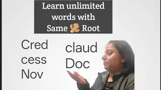 With one root word you can learn multiple words. Look on your own by watching the video.