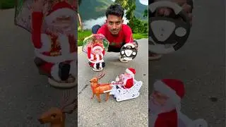 Umbrella Santa Claus and Rc Santa Claus Sleigh Reindeer Gift