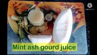 Mint ash gourd juice