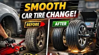 Smooth Car Tire Change Start to Finish (No Talking