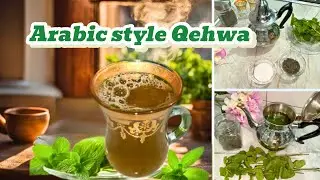Arabic qehwa with mint/how to make marocan tea(step by step)@HomemakerMomina1
