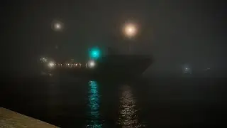 Ghost Ship Looming From the Darkness