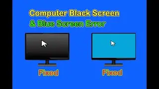How to Fix black Screen Error In Windows 10/11& 7 | fix blue screen error on Windows 10