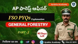 AP Forest Section Officer Previous Year Questions #appsc2025 #fso #general #forestry