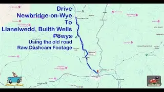 Drive old road Newbridge on Wye to Llanelwedd, Builth Wells Powys Mid Wales