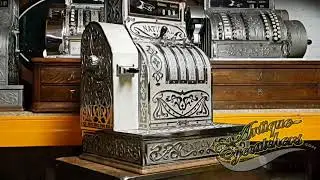 Restored National Cash Register Antique Old Barbershop