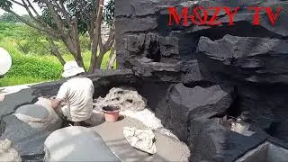 waterfall making at home by mozy tv cara membuat taman