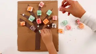 AWESOME UPCYCLE CRAFT IDEA: How To Make A Peanut Packing Tree