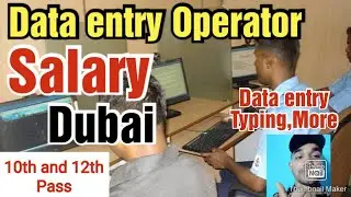 Data entry Operator Job in Dubai, Salary, Requirements,All details
