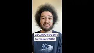 How much do artists earn from streaming apps? | #Shorts