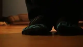 walking in socks and jeans asmr