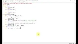 Python program Implement Interface using class