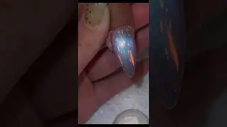Aurora Krom Tırnak | Holografik Jel Manik&uuml;r (Stiletto/Badem) #shorts