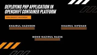 Deploying PHP GitHub Sample Repository Into Openshift Container Platform (Cloud PaaS)