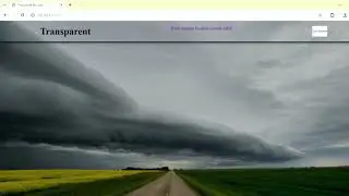 Transparent Navigation Bar HTML & CSS #day2 | Sana Ullah Procoderr
