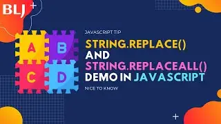 String.replace() and String.replaceAll() demo in JavaScript