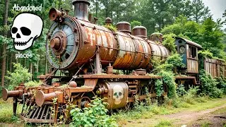 These Rusted Steam Trains Once Ruled the USA - Now They Rot in Silence