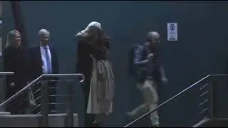 Assange's touching embrace with his wife and father amid thunderous applause #freeassange #free #AU