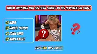Guess WWE Wrestlers by Their Bizarre Moments | Wrestling Quiz