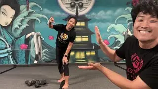 BUILD workout with Coach Jaden and Rei. Bring your dumbbells.