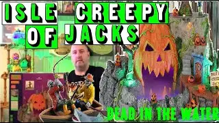 Unboxing & Looking at Lemax Spookytown Halloween Village Isle Of Creepy Jacks & Dead In The Water