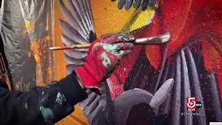 Boston-based muralist applies the science of color in his work
