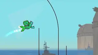 Эффект гнущейся линии Geometry dash