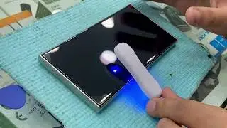 How to install Screen Protector on Your Phone Easy galaxy S24 ultra | UV Glass protector on Android