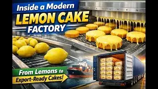 “Inside a Modern Lemon Cake Factory | From Fresh Lemons to Export-Ready Cakes | Full Process”