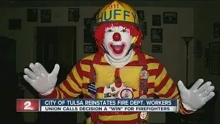 City of Tulsa reinstates fire department employees to avoid legal battle