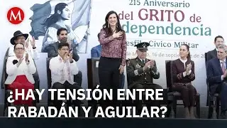 Hugo Aguilar ovaciona a Kenia L&oacute;pez Rabad&aacute;n y aclara dudas en acto c&iacute;vico